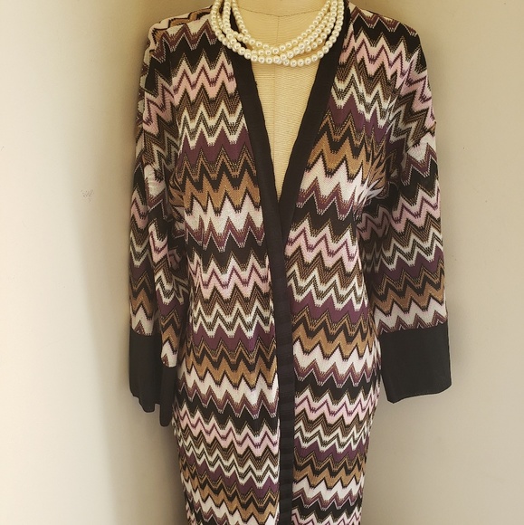 Newport News Sweaters - NEWPORT NEWS PRETTY CHEVRON MIDI SWEATER